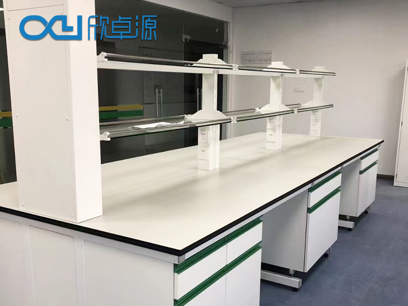 Steel wood lab bench